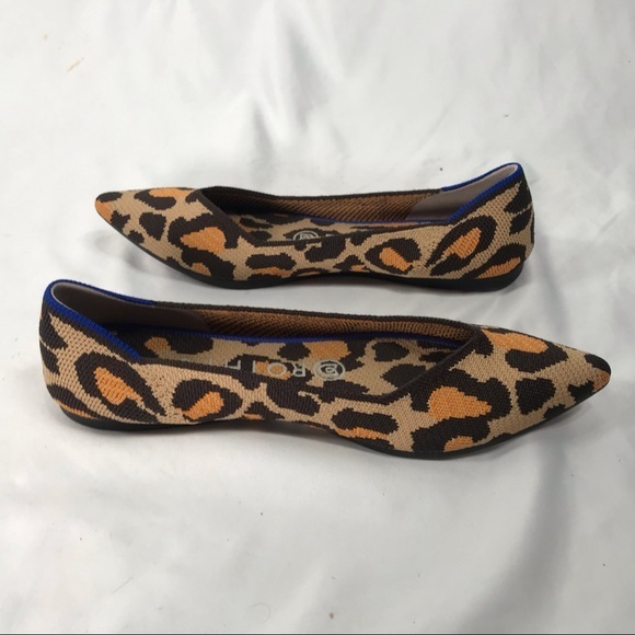 Rothy's The Point Flats in Leopard Retired Style - Picture 6 of 13